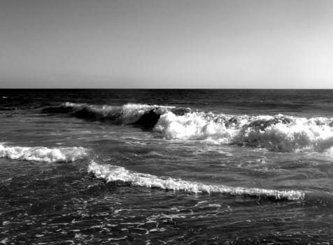 A view of the beach in Maspalomas in Gran Canaria.