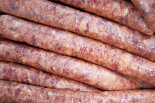 fresh sausages for barbecue