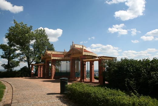 Small architecture in park on Petrov in Brno