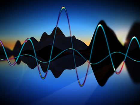 A representational view of some soundwave graphics.