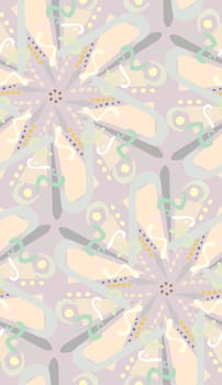 Contemporary arabesque fusion seamless background pattern in various tones