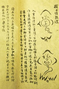 Chinese ancient book over 150 years old about secrets of geomancy