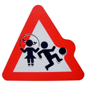 Warning children playing