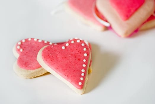 Heart shaped cookies. Perfect for Valentine's Day