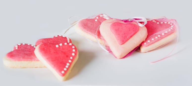 Heart shaped cookies. Perfect for Valentine's Day