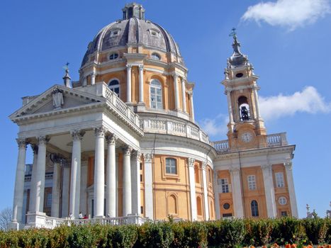 Baroque church Basilica di Superga near Turin Italy