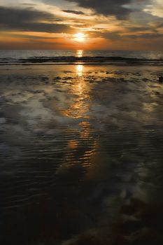 Sunset at the beach in Koh Chang, Thailand