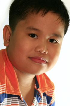 Portrait of a Young asian filipino boy 