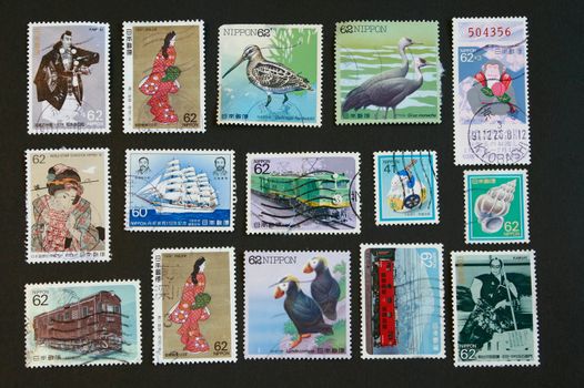 Japanese Collectibles Vintage Stamps rare collection series