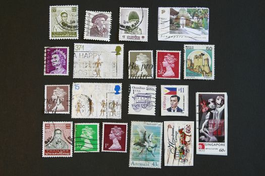 Photograph of Cancel International Stamps collectibles series