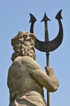 Poseidon with Triton from Atlantis in Barcelona Spain