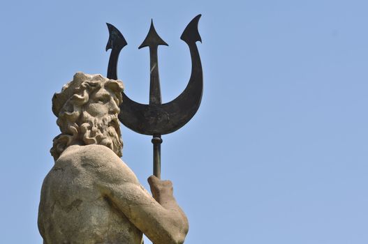 Poseidon with Triton from Atlantis in Barcelona Spain