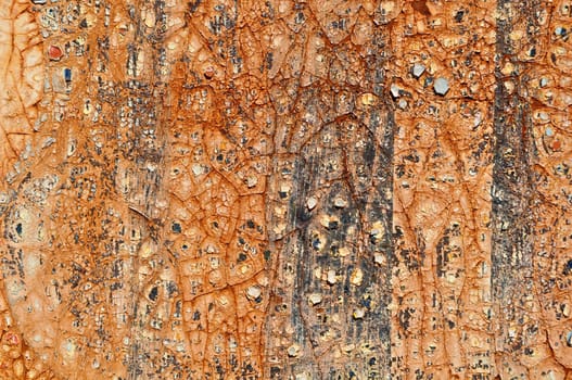 Grunge Red White and Blue Rusty Flag Close Up