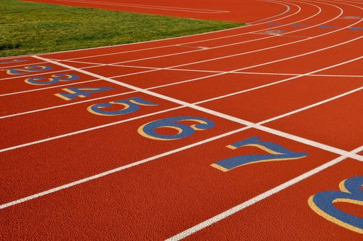 Head Start Red, Blue, Yellow Running Track