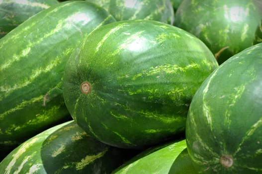 Watermelons for sale at the market