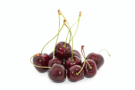 Cherries with dreen stems