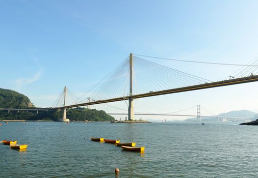Ting Kau Bridge in Hong Kong
