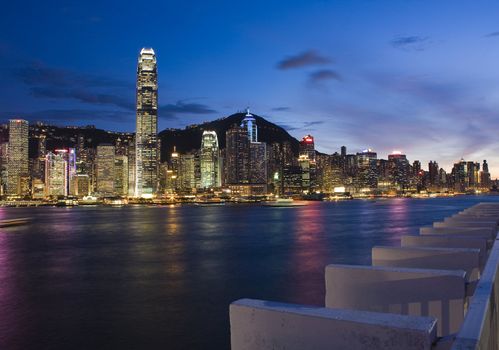hong kong and modern building for texture