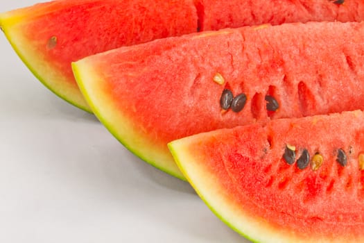 slice of watermelon, isolated on white .