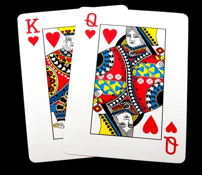 King Queen of hearts, texas hold'em starting hand