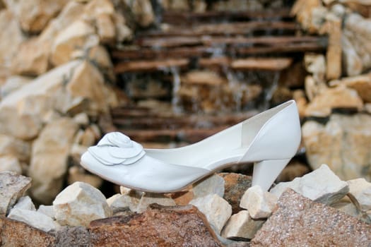 Bride`s shoes