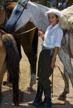 TACUAREMBO, URUGUAY - MAR 6 : Participant in the annual festival "Patria Gaucha" March 6, 2010 in Tacuarembo, Uruguay. It is one of the biggest festival in South America to celebrate gaucho culture