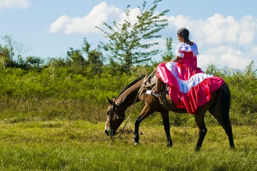 TACUAREMBO, URUGUAY - MAR 6 : Participant in the annual festival "Patria Gaucha" March 6, 2010 in Tacuarembo, Uruguay. It is one of the biggest festival in South America to celebrate gaucho culture