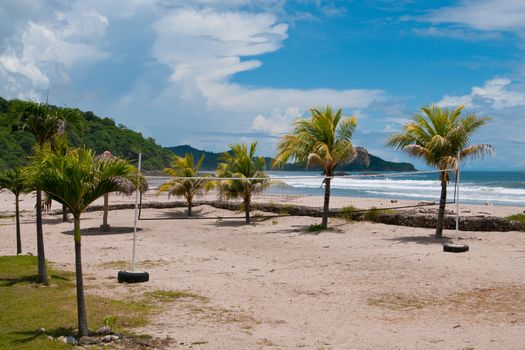 Pacific ocean coast in Nicaragua, Hacienda iguana hotel