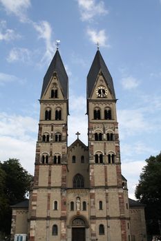 Saint Kastor Basilica in Koblenz, Rhineland-Palatinate, Germany.