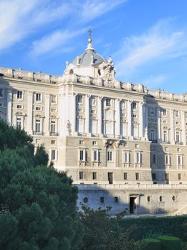 Royal Palace Madrid. Palacio de Oriente, Madrid landmarks, Spain. 