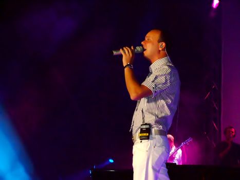 Famous Italian Neapolitan singer Gigi d'Alessio live in Malta on the 11th August 2007