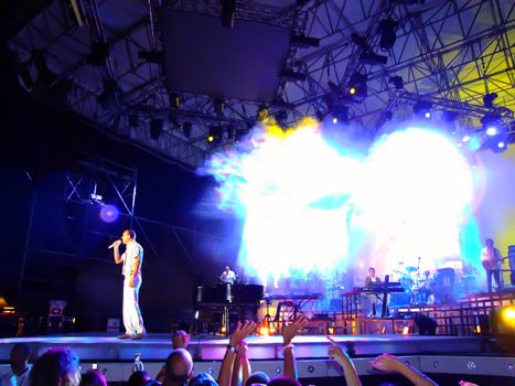 Famous Italian Neapolitan singer Gigi d'Alessio live in Malta on the 11th August 2007