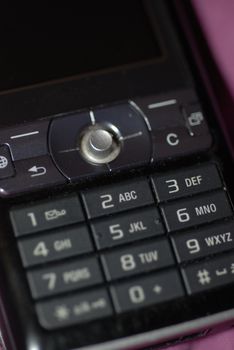 A close-up of a mobile phone / cell phone