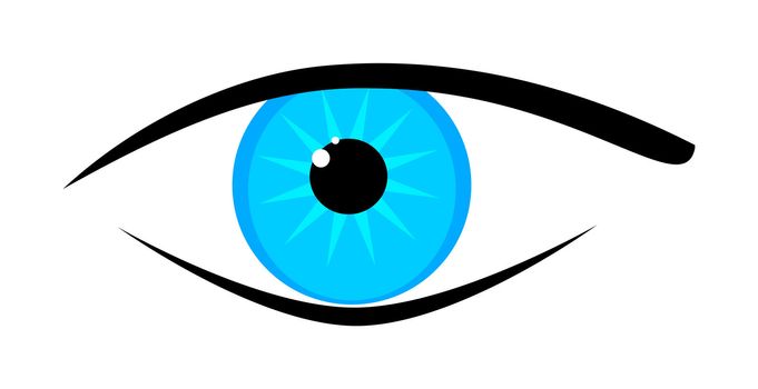 An image of a beautiful blue eye