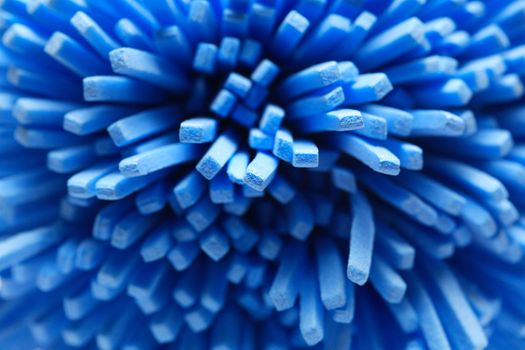 Abstract blue background made from extreme closeup bath sponge