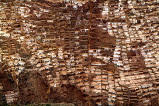 Salineras de Maras. The Inca Salt Pans. Peru. Alps. 