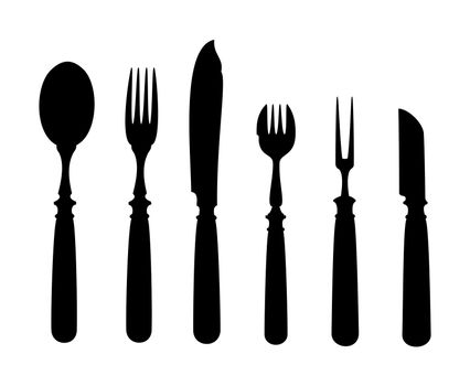 An image of an old vintage cutlery