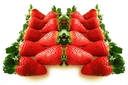 strawberry on white backgraund