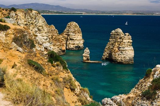 Algarve rock - coast in Portugal