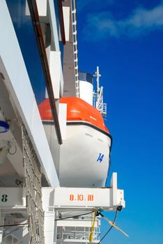 pictures of lifeboats aboard a cruise ship