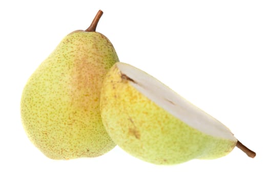 Pears isolated on a white background.