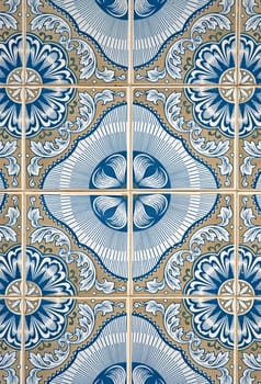 Ornamental old typical tiles from Portugal.
