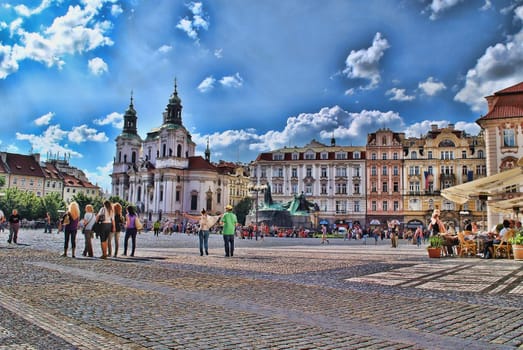 old town square in prague