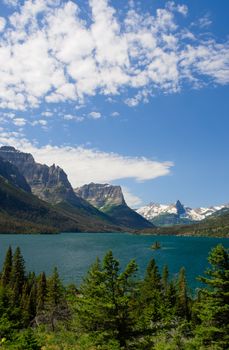 St. Mary Lake, Glacier National Park, Glacier County, Montana, USA