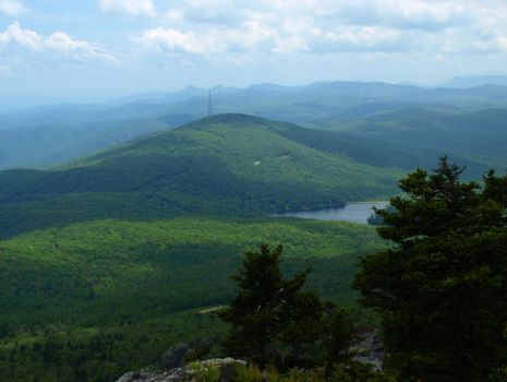 View seen from Grandfather Mountain Sate Park in North Carolina