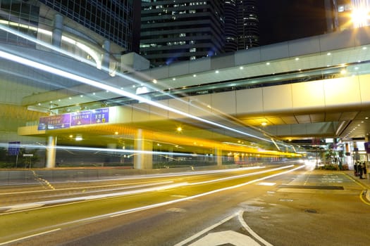 city traffic blur at night