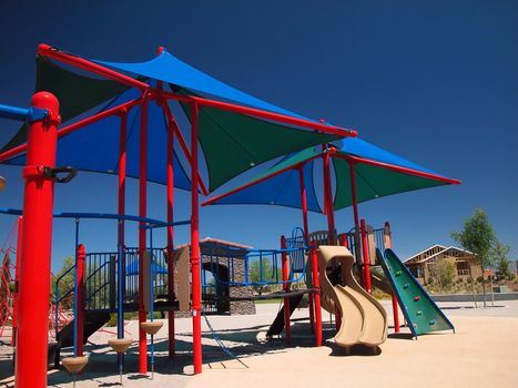 Brightly Colored Playground Equipment