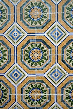 Azulejos - Portuguese glazed tiles, Portugal.