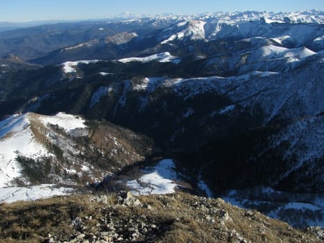 Mountains; caucasus; rocks; a relief; a landscape; the nature; a panorama; a landscape; a ridge; top; breed