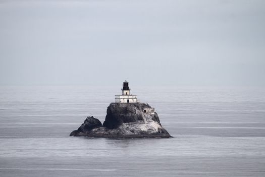 Tillamook Rock Lighthouse at Oregon Coast from Ecola State Park